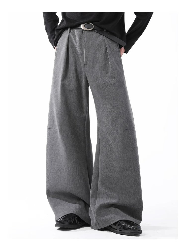 Clean Fit Drape Barrel Pants