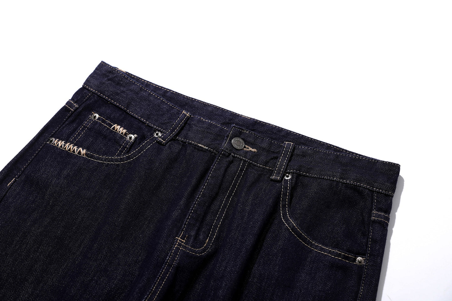 Clean Fit Flared Jeans Smart Casual Indigo Denim