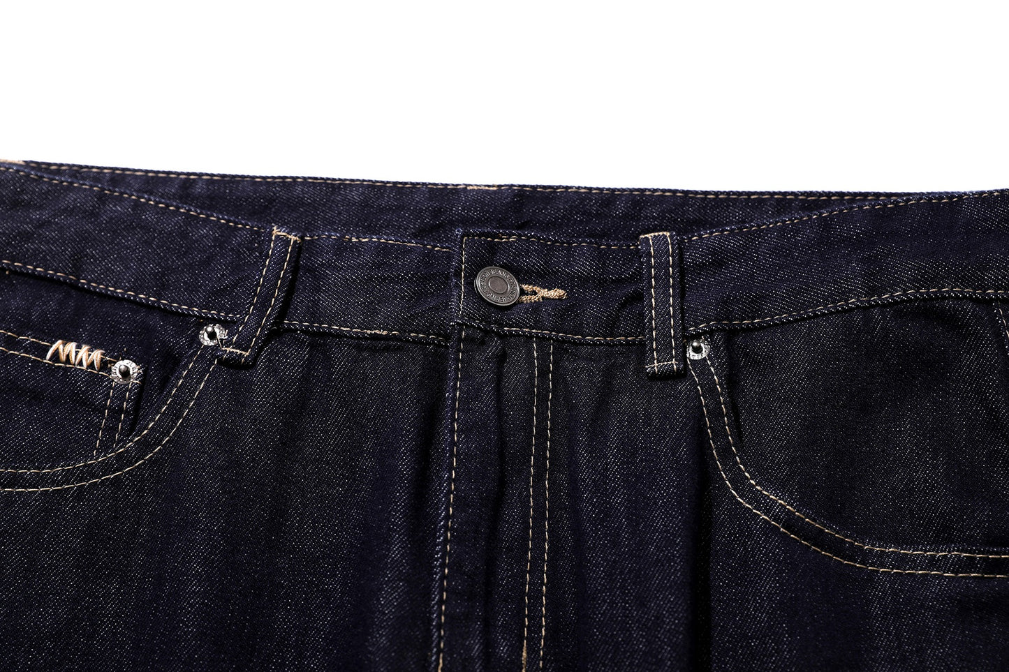 Clean Fit Flared Jeans Smart Casual Indigo Denim