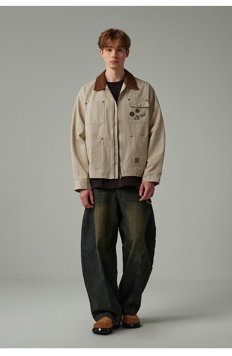 Cleanfit Barn Jacket with Decorative Pins