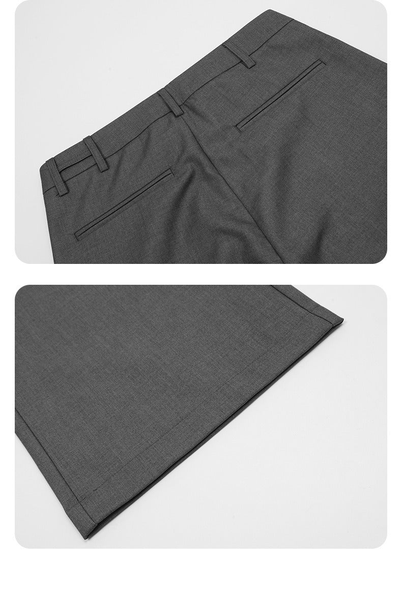 Destruction Bootcut Suit Pants With Rivet Design