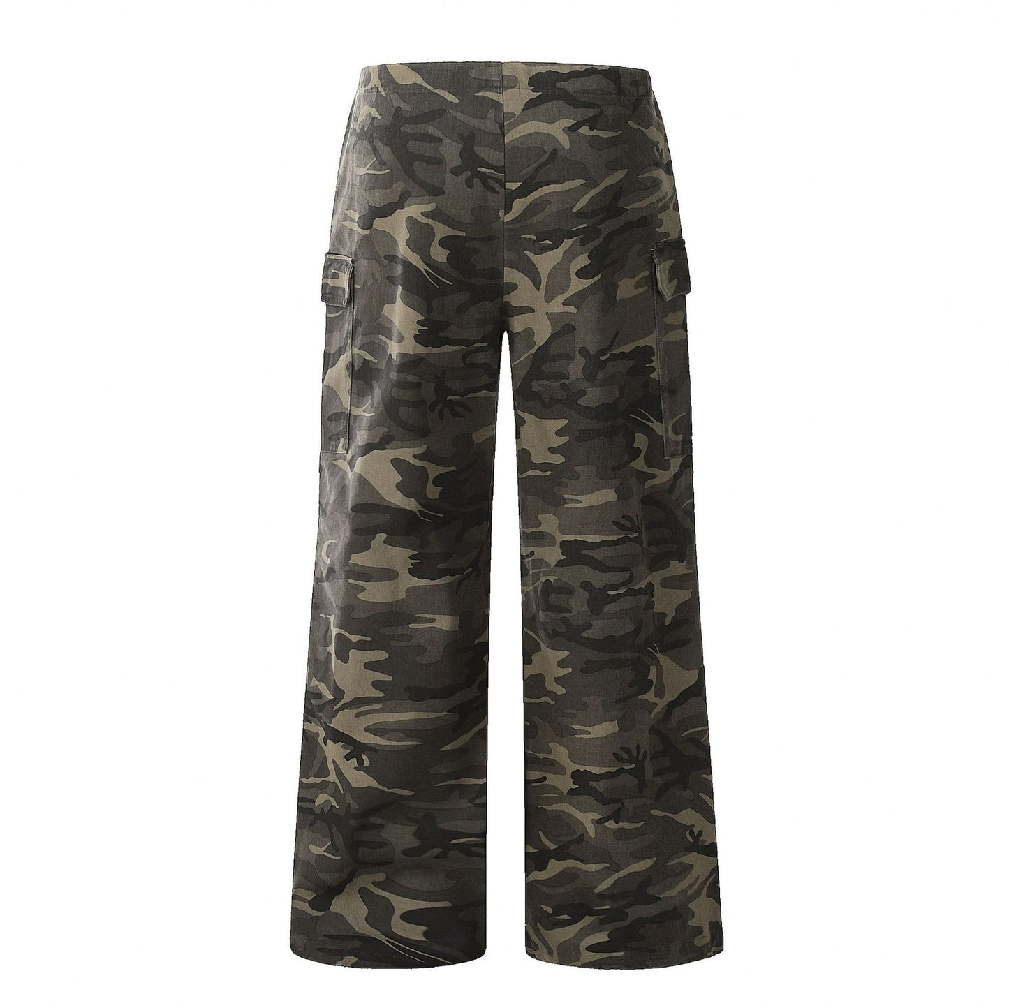 Drawstring Baggy Camo Cargo Pants