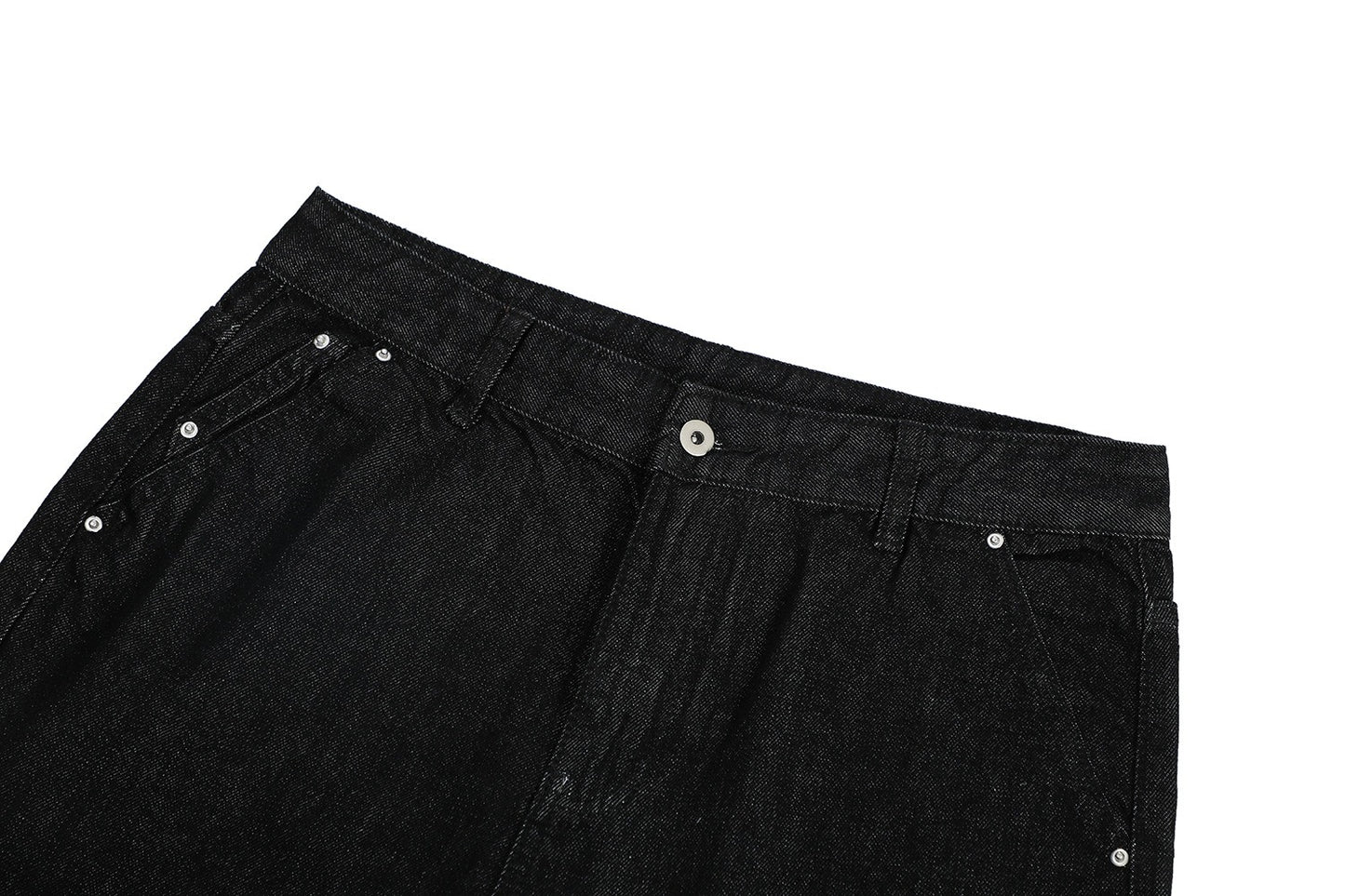 High Street Relaxed Fit Black Bootcut Jeans