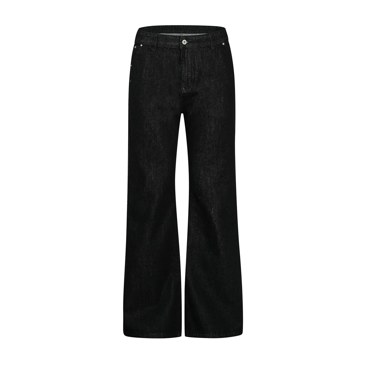 High Street Relaxed Fit Black Bootcut Jeans