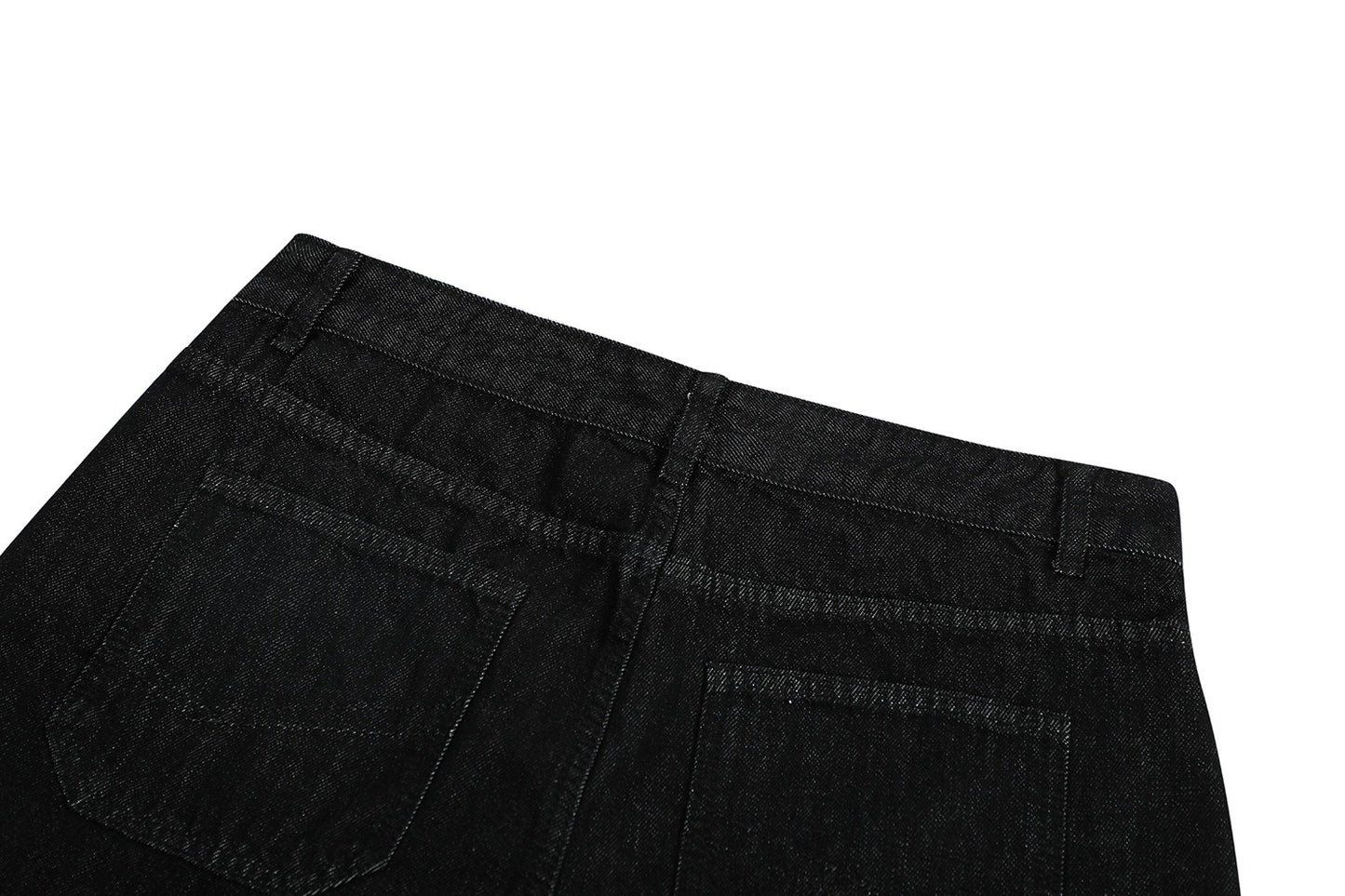 High Street Relaxed Fit Black Bootcut Jeans