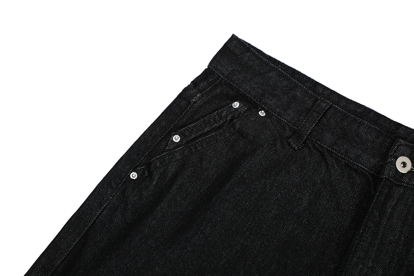 High Street Relaxed Fit Black Bootcut Jeans