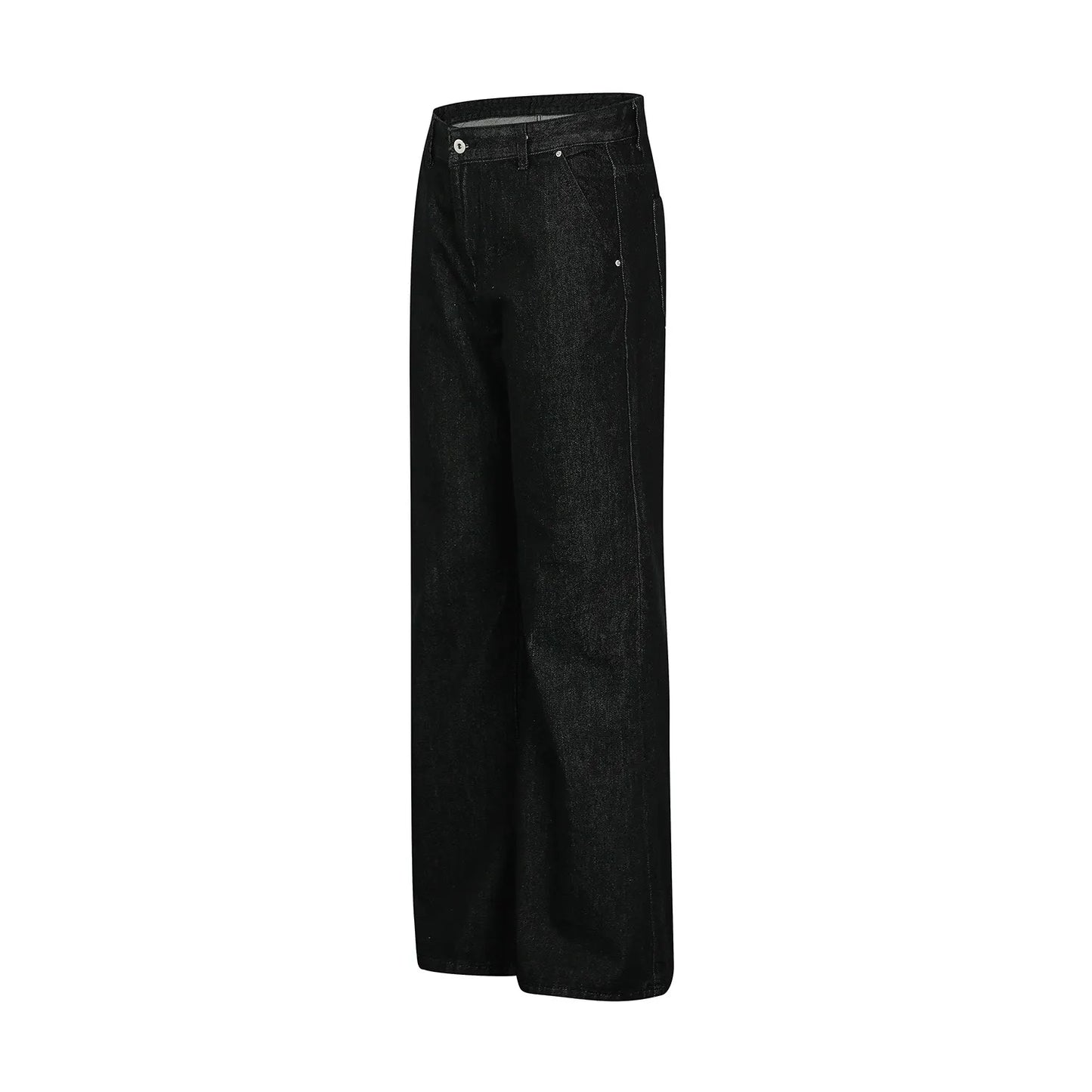 High Street Relaxed Fit Black Bootcut Jeans