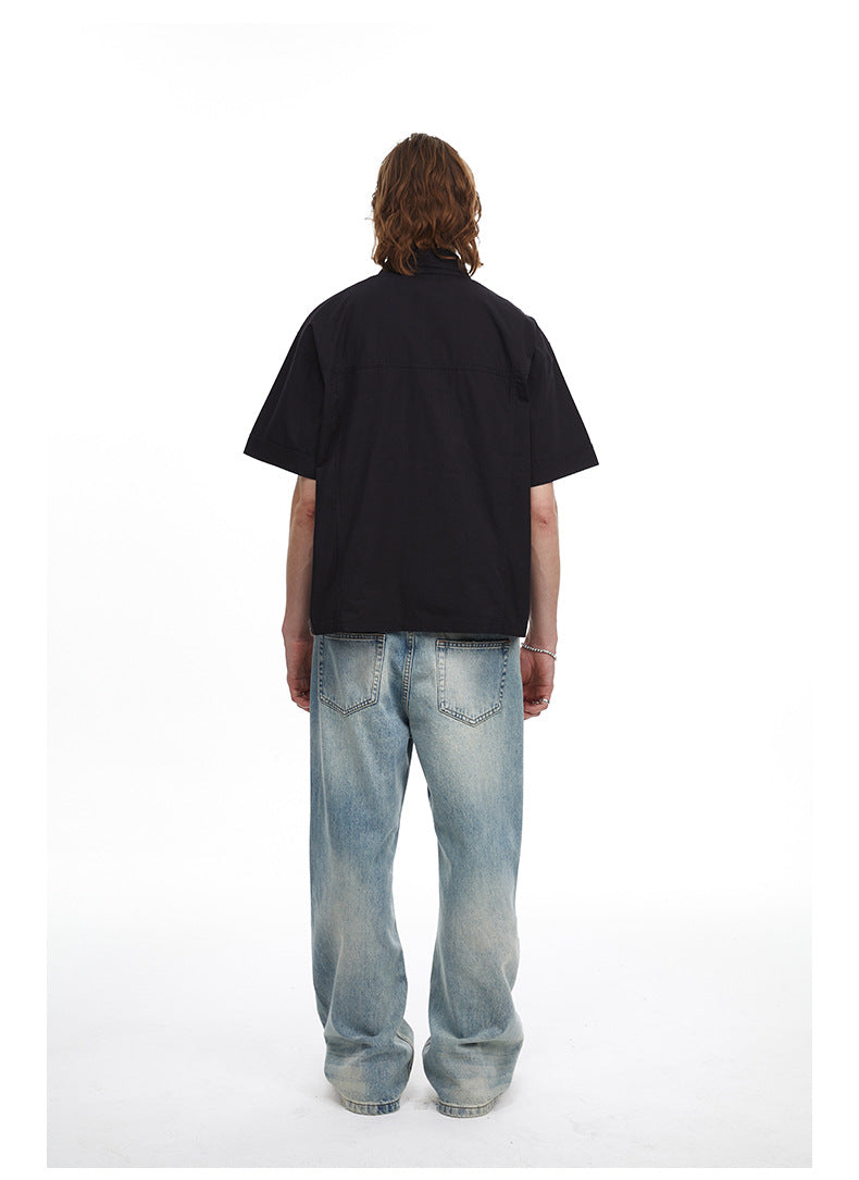 Retro Workwear Double Collar Shirt