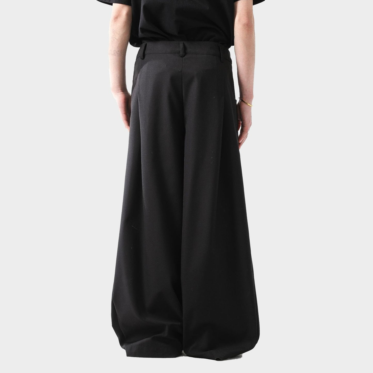 Pleated Wide Leg Suit Pants