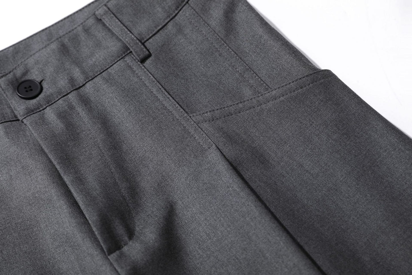Pleated Wide Leg Suit Pants