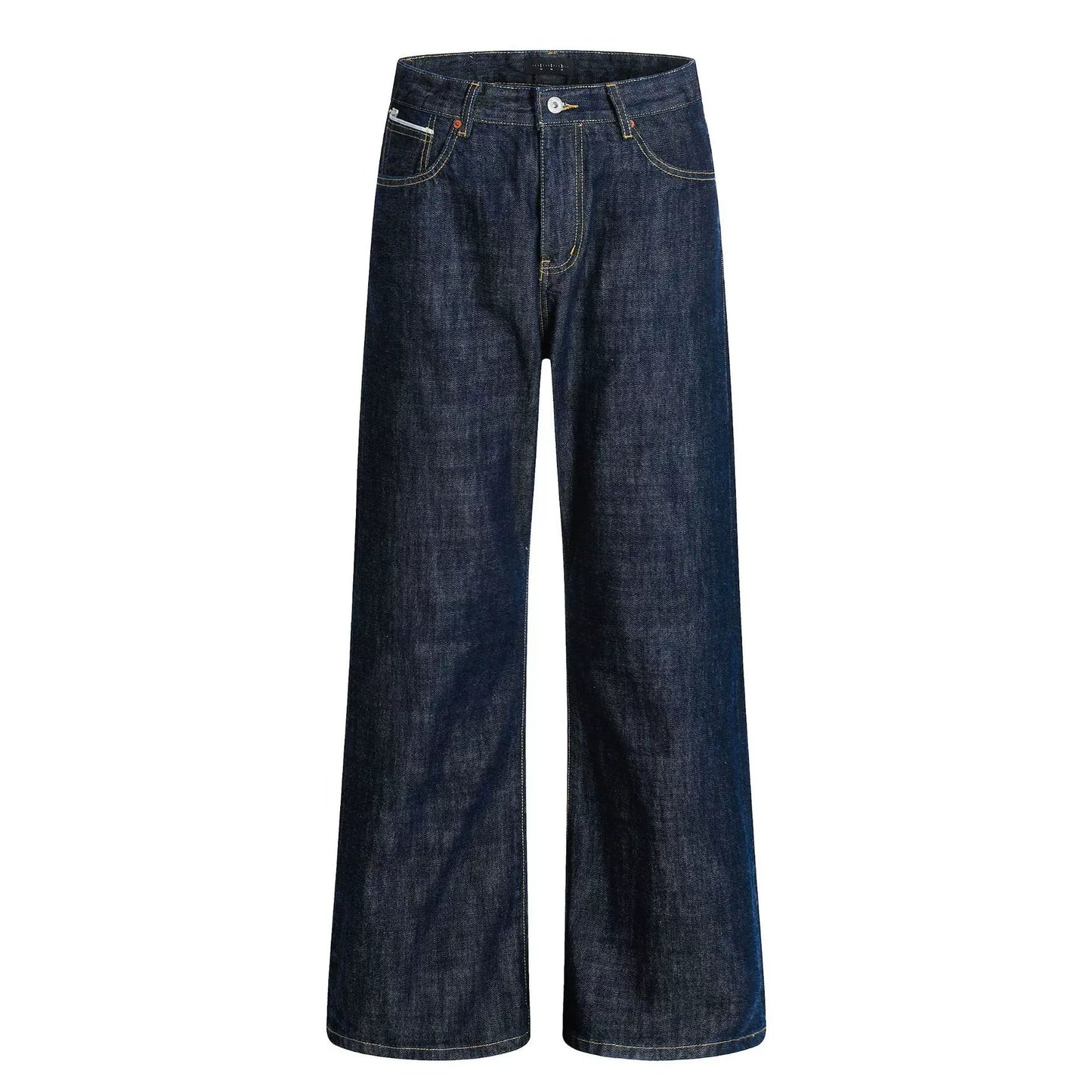 Retro Baggy Jeans Indigo Denim Wide Leg Pants