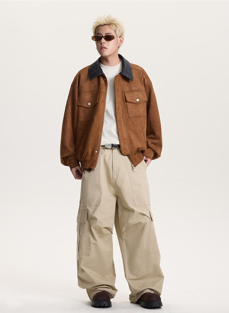 Retro Barn Jacket Contrast Collar High Street