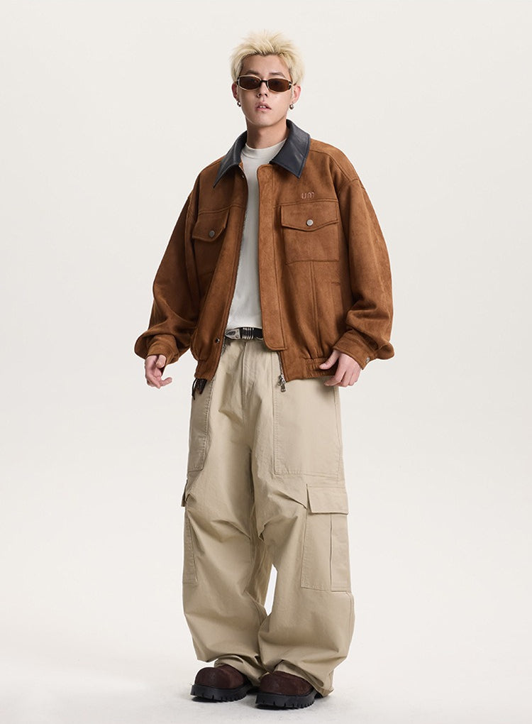 Retro Barn Jacket Contrast Collar High Street