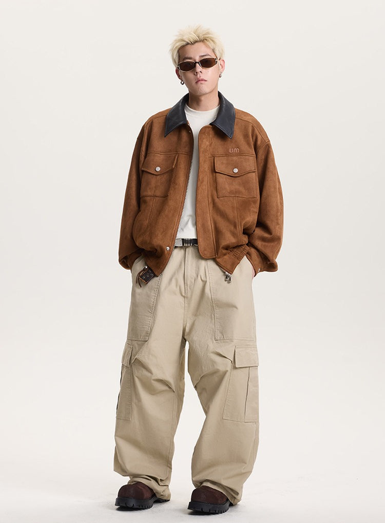Retro Barn Jacket Contrast Collar High Street