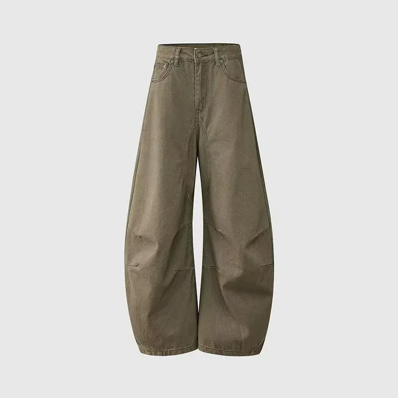 Smart Casual Deconstruction Barrel Pants