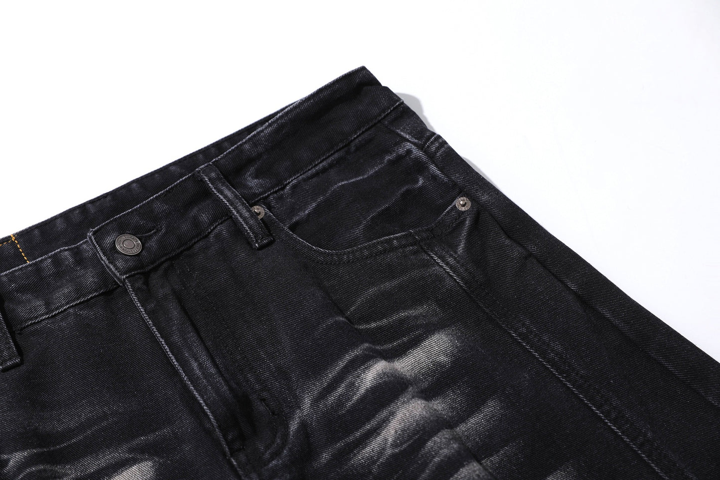 Vintage Whiskered Barrel Leg Jeans