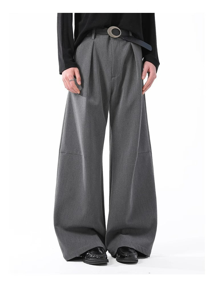 Clean Fit Drape Barrel Pants