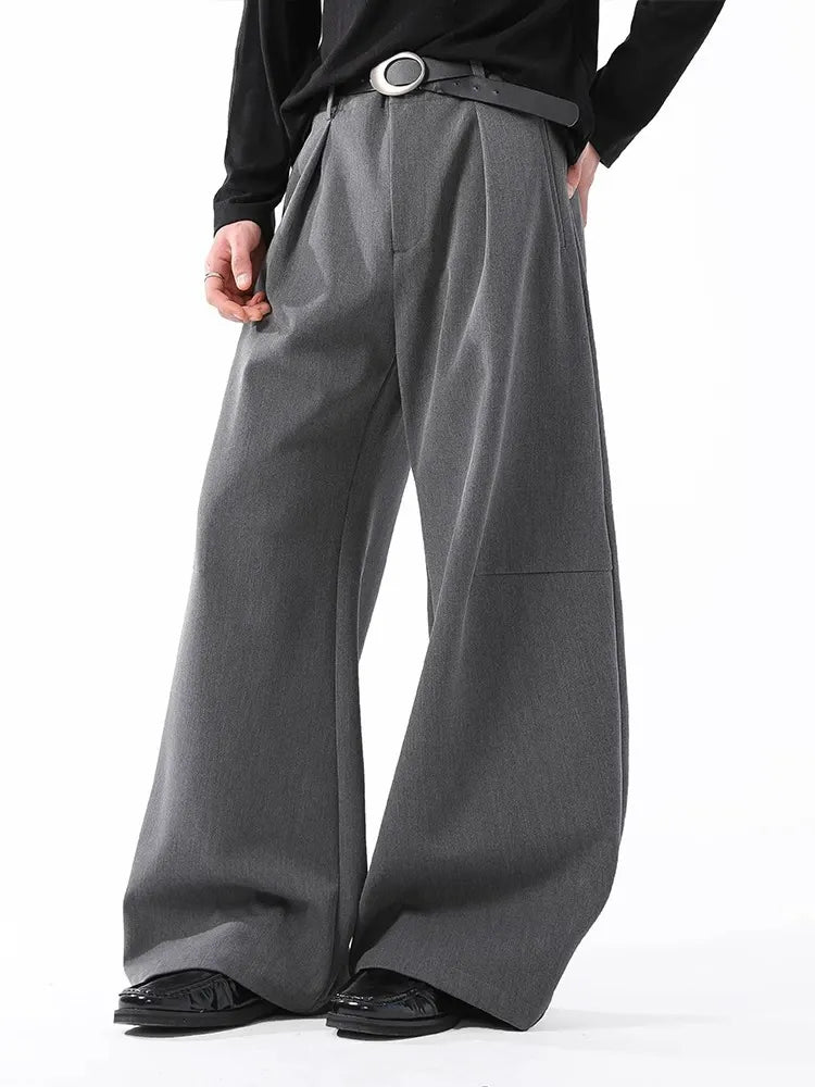 Clean Fit Drape Barrel Pants