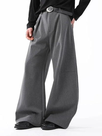 Clean Fit Drape Barrel Pants