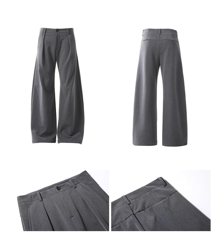 Clean Fit Drape Barrel Pants