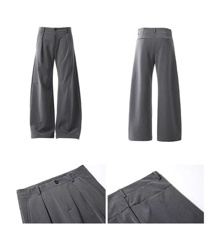 Clean Fit Drape Barrel Pants