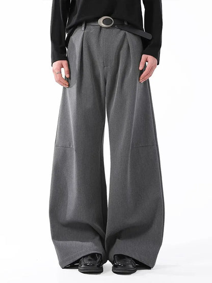 Clean Fit Drape Barrel Pants