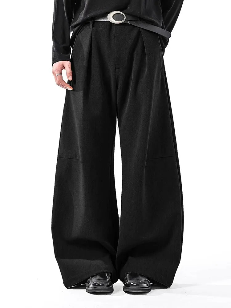 Clean Fit Drape Barrel Pants