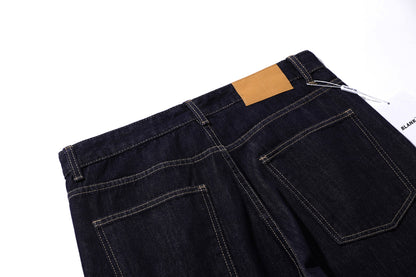 Clean Fit Flared Jeans Smart Casual Indigo Denim