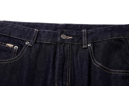 Clean Fit Flared Jeans Smart Casual Indigo Denim