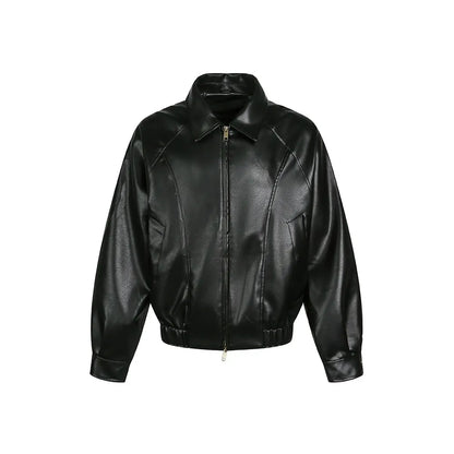 Cleanfit Faux Leather Cropped Jacket