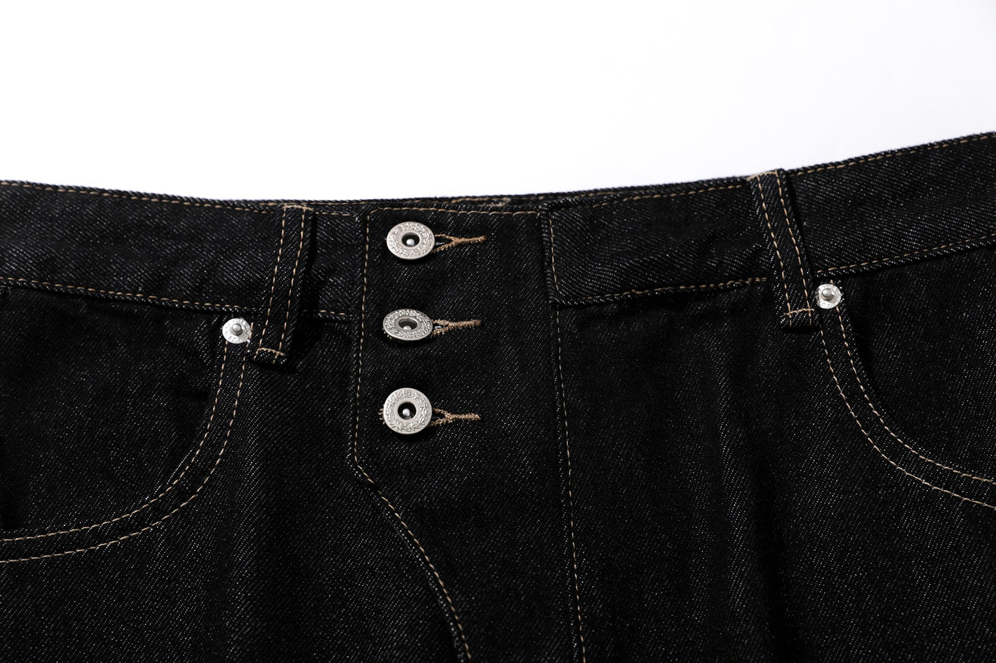Deconstructed Wide Leg Barrel Jeans