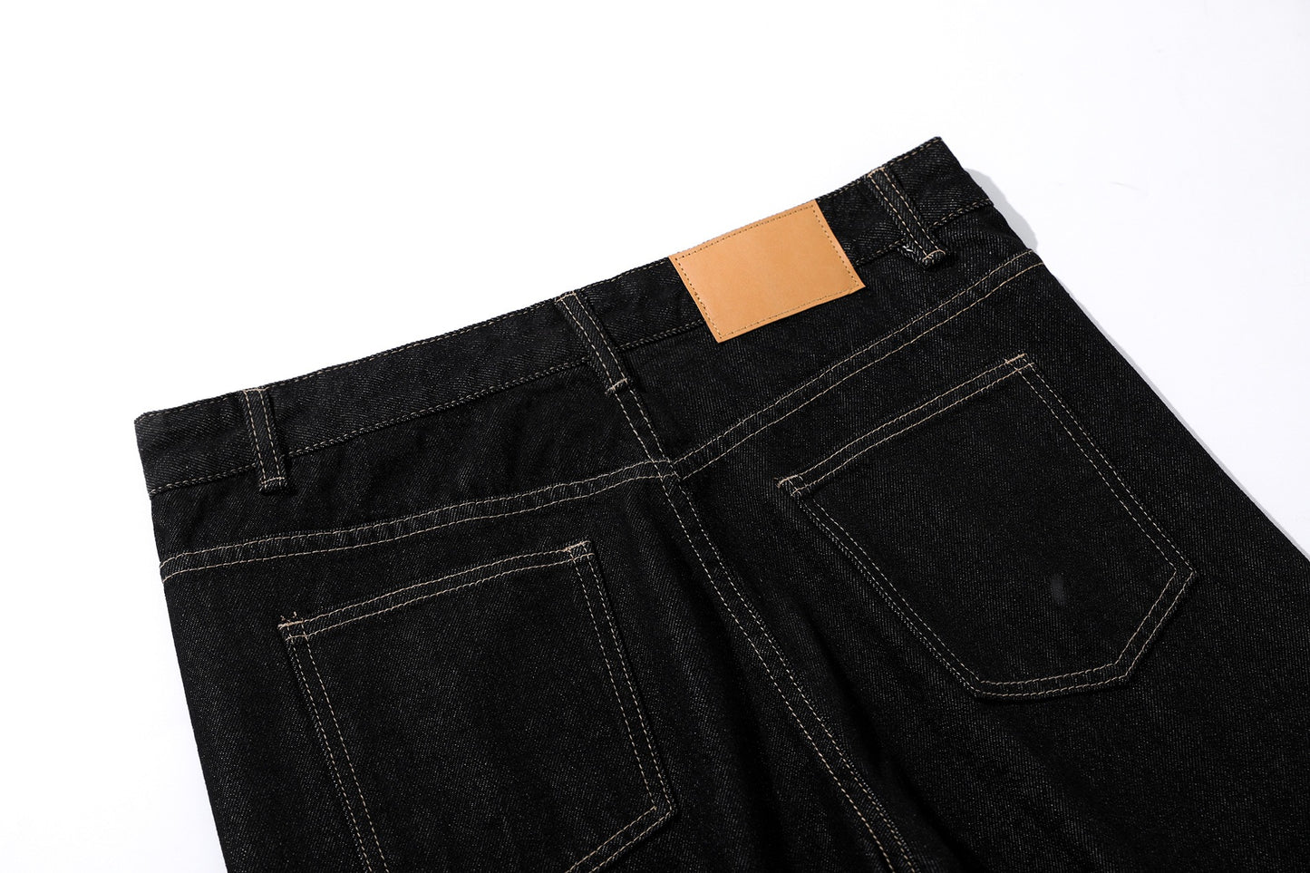 Deconstructed Wide Leg Barrel Jeans