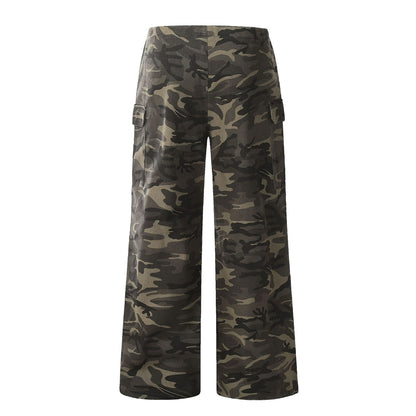 Drawstring Baggy Camo Cargo Pants