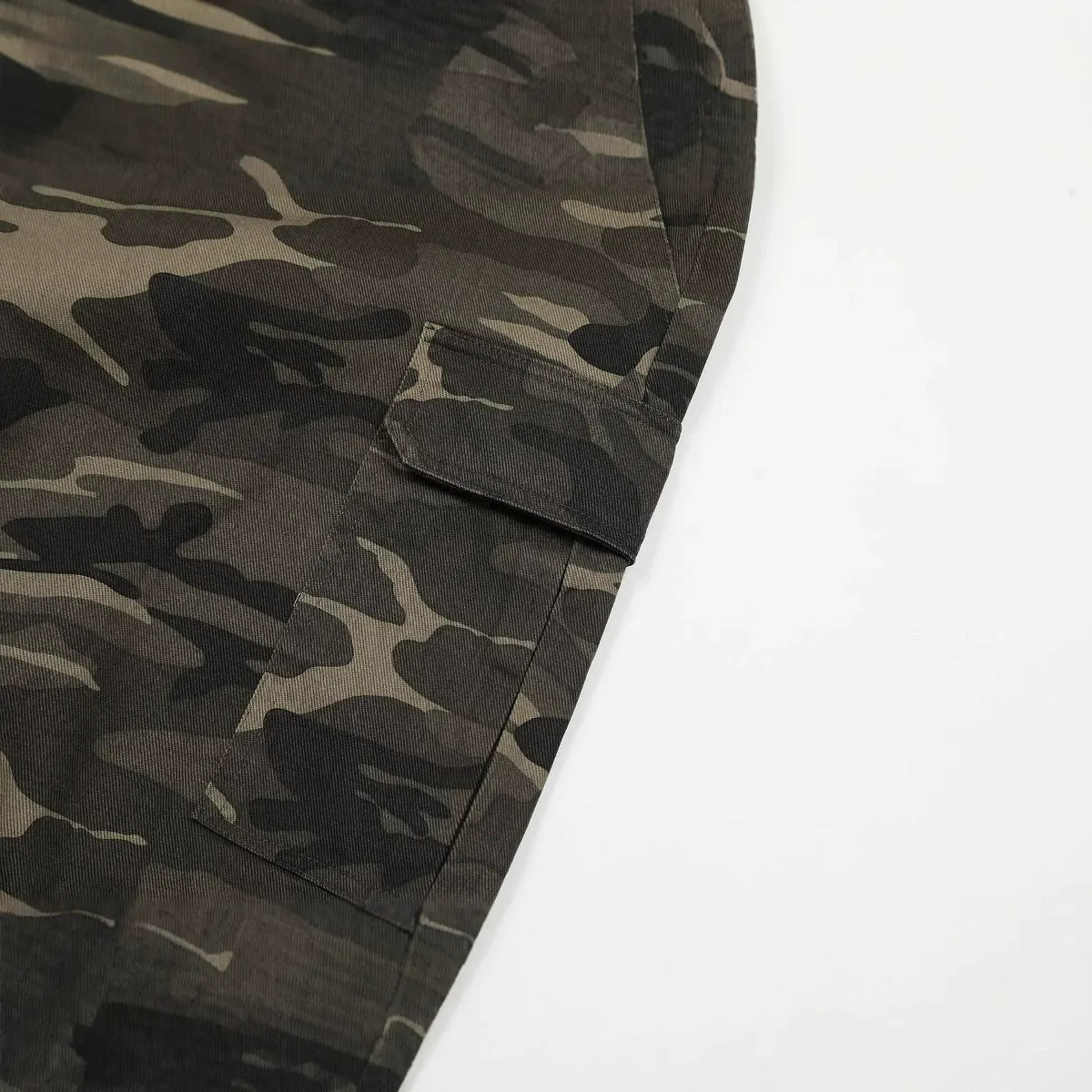 Drawstring Baggy Camo Cargo Pants