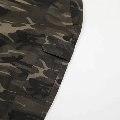 Drawstring Baggy Camo Cargo Pants