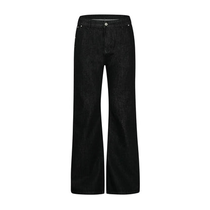 High Street Relaxed Fit Black Bootcut Jeans