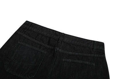 High Street Relaxed Fit Black Bootcut Jeans