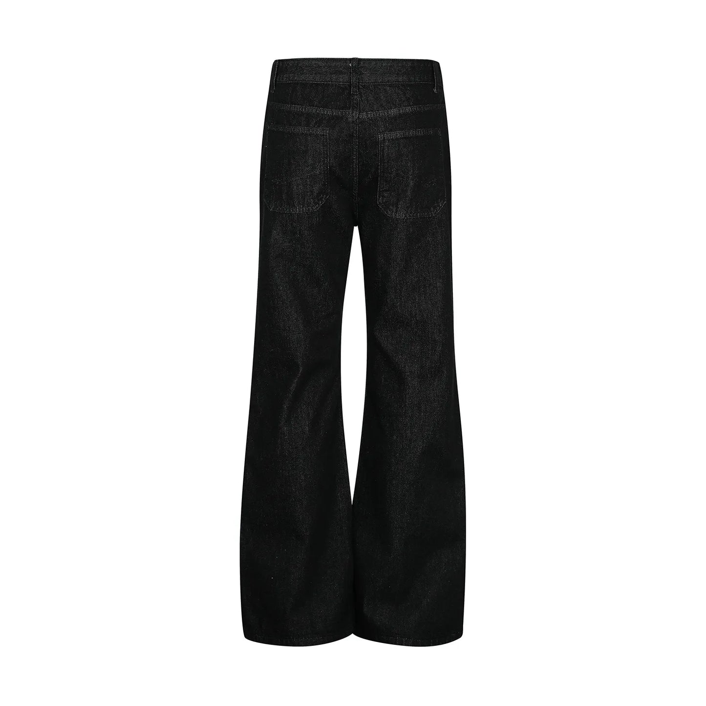 High Street Relaxed Fit Black Bootcut Jeans