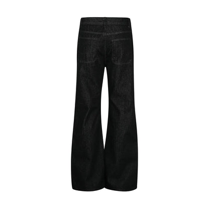 High Street Relaxed Fit Black Bootcut Jeans
