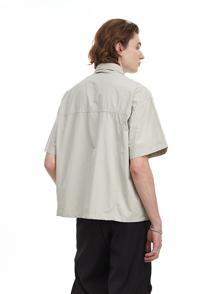 Retro Workwear Double Collar Shirt