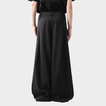 Pleated Wide Leg Suit Pants