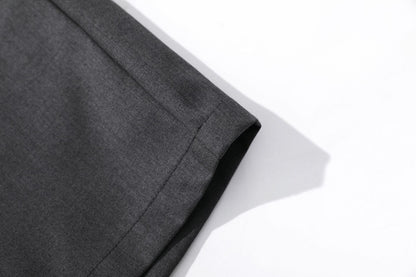 Pleated Wide Leg Suit Pants