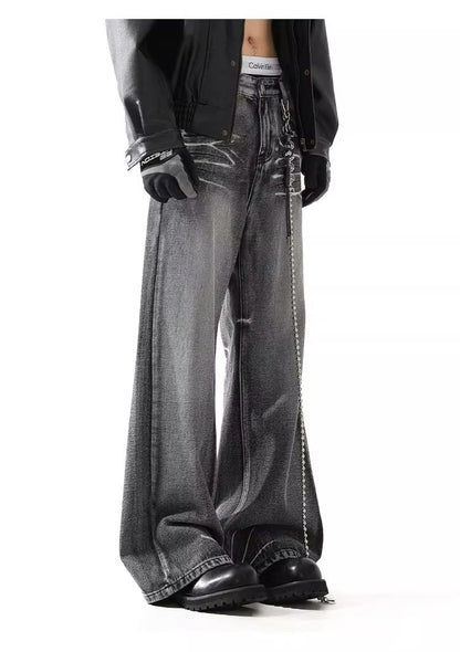 Retro Cleanfit Flared Jeans with Lightning Wash
