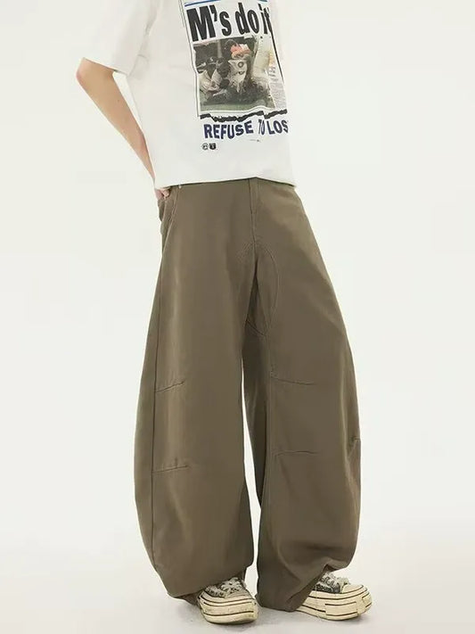 Smart Casual Deconstruction Barrel Pants