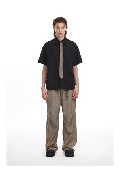 Streetwear Loose Fit Tie Shirt