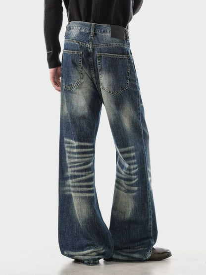 Y2K Grunge Bootcut Denim Jeans Cat Whisker