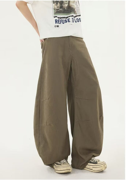Smart Casual Deconstruction Barrel Pants
